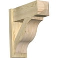thumbnail image 1 of Ekena Millwork 8"W x 22"D x 22"H Funston Rough Sawn Craftsman Outlooker, Douglas Fir, 1 of 4