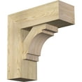 thumbnail image 1 of Ekena Millwork 8"W x 22"D x 22"H Merced Block Rough Sawn Bracket w/ Offset Brace, Douglas Fir, 1 of 25