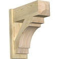 thumbnail image 1 of Ekena Millwork 8"W x 22"D x 22"H Merced Rough Sawn Craftsman Outlooker, Douglas Fir, 1 of 4