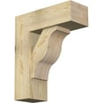 thumbnail image 1 of Ekena Millwork 8"W x 22"D x 26"H Funston Block Rough Sawn Bracket w/ Offset Brace, Douglas Fir, 1 of 25