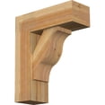 thumbnail image 1 of Ekena Millwork 8"W x 22"D x 26"H Funston Block Rough Sawn Bracket w/ Offset Brace, Western Red Cedar, 1 of 25