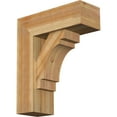 thumbnail image 1 of Ekena Millwork 8"W x 22"D x 26"H Merced Block Rough Sawn Bracket w/ Offset Brace, Western Red Cedar, 1 of 25