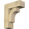 thumbnail image 1 of Ekena Millwork 8"W x 22"D x 26"H Westlake Block Rough Sawn Bracket w/ Offset Brace, Douglas Fir, 1 of 25