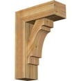 thumbnail image 1 of Ekena Millwork 8"W x 22"D x 30"H Merced Block Rough Sawn Bracket w/ Offset Brace, Western Red Cedar, 1 of 25