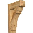 thumbnail image 1 of Ekena Millwork 8"W x 22"D x 30"H Olympic Rough Sawn Craftsman Outlooker, Western Red Cedar, 1 of 4