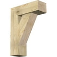thumbnail image 1 of Ekena Millwork 8"W x 22"D x 30"H Traditional Block Rough Sawn Bracket w/ Offset Brace, Douglas Fir, 1 of 25