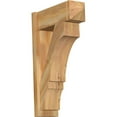thumbnail image 1 of Ekena Millwork 8"W x 22"D x 34"H Balboa Rough Sawn Arts and Crafts Outlooker, Western Red Cedar, 1 of 4