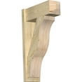 thumbnail image 1 of Ekena Millwork 8"W x 22"D x 34"H Funston Rough Sawn Craftsman Outlooker, Douglas Fir, 1 of 4