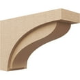 thumbnail image 1 of 8"W x 24"D x 16"H Classic Helena Rough Cedar Woodgrain TimberThane Corbel, Primed Tan, 1 of 6