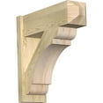 thumbnail image 1 of Ekena Millwork 8"W x 24"D x 24"H Olympic Rough Sawn Craftsman Outlooker, Douglas Fir, 1 of 4