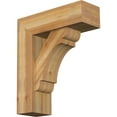 thumbnail image 1 of Ekena Millwork 8"W x 24"D x 28"H Olympic Block Rough Sawn Bracket w/ Offset Brace, Western Red Cedar, 1 of 25