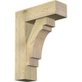 thumbnail image 1 of Ekena Millwork 8"W x 24"D x 32"H Merced Block Rough Sawn Bracket w/ Offset Brace, Douglas Fir, 1 of 25