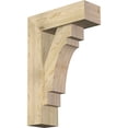 thumbnail image 1 of Ekena Millwork 8"W x 24"D x 36"H Merced Block Rough Sawn Bracket w/ Offset Brace, Douglas Fir, 1 of 25