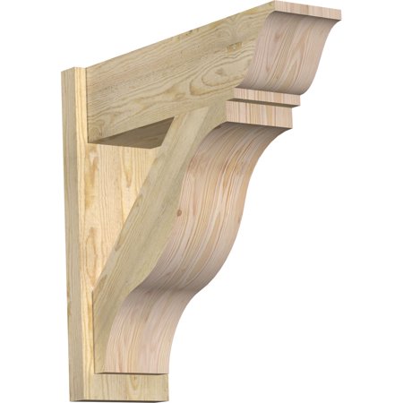 Ekena Millwork 8"W x 26"D x 26"H Funston Rough Sawn Traditional Outlooker, Douglas Fir