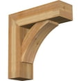 thumbnail image 1 of Ekena Millwork 8"W x 26"D x 26"H Thorton Block Rough Sawn Bracket w/ Offset Brace, Western Red Cedar, 1 of 25