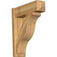 thumbnail image 1 of Ekena Millwork 8"W x 26"D x 30"H Funston Rough Sawn Craftsman Outlooker, Western Red Cedar, 1 of 4
