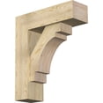 thumbnail image 1 of Ekena Millwork 8"W x 26"D x 30"H Merced Block Rough Sawn Bracket w/ Offset Brace, Douglas Fir, 1 of 25