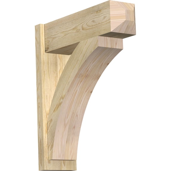 Ekena Millwork 8"W x 26"D x 30"H Thorton Rough Sawn Craftsman Outlooker, Douglas Fir