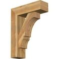 thumbnail image 1 of Ekena Millwork 8"W x 26"D x 34"H Balboa Block Rough Sawn Bracket w/ Offset Brace, Western Red Cedar, 1 of 25