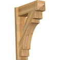thumbnail image 1 of Ekena Millwork 8"W x 26"D x 34"H Merced Rough Sawn Arts and Crafts Outlooker, Western Red Cedar, 1 of 4