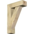 thumbnail image 1 of Ekena Millwork 8"W x 26"D x 38"H Traditional Block Rough Sawn Bracket w/ Offset Brace, Douglas Fir, 1 of 25