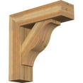 thumbnail image 1 of Ekena Millwork 8"W x 28"D x 28"H Funston Block Rough Sawn Bracket w/ Offset Brace, Western Red Cedar, 1 of 25