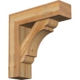 thumbnail image 1 of Ekena Millwork 8"W x 28"D x 28"H Olympic Block Rough Sawn Bracket w/ Offset Brace, Western Red Cedar, 1 of 25