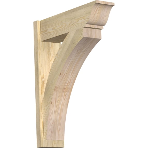 Ekena Millwork 8"W x 28"D x 36"H Thorton Rough Sawn Traditional Outlooker, Douglas Fir