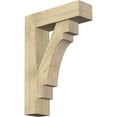 thumbnail image 1 of Ekena Millwork 8"W x 28"D x 40"H Merced Block Rough Sawn Bracket w/ Offset Brace, Douglas Fir, 1 of 25