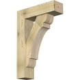 thumbnail image 1 of Ekena Millwork 8"W x 28"D x 40"H Olympic Block Rough Sawn Bracket w/ Offset Brace, Douglas Fir, 1 of 25