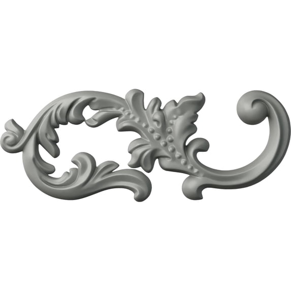 Ekena Millwork 8"W x 3 1/8"H x 1/2"P Chateau Onlay, Right