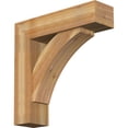 thumbnail image 1 of Ekena Millwork 8"W x 30"D x 30"H Thorton Block Rough Sawn Bracket w/ Offset Brace, Western Red Cedar, 1 of 25