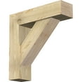thumbnail image 1 of Ekena Millwork 8"W x 30"D x 30"H Traditional Block Rough Sawn Bracket w/ Offset Brace, Douglas Fir, 1 of 25