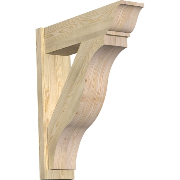 Ekena Millwork 8"W x 30"D x 34"H Funston Rough Sawn Traditional Outlooker, Douglas Fir