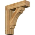 thumbnail image 1 of Ekena Millwork 8"W x 30"D x 34"H Olympic Block Rough Sawn Bracket w/ Offset Brace, Western Red Cedar, 1 of 25