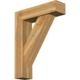 thumbnail image 1 of Ekena Millwork 8"W x 30"D x 38"H Traditional Block Rough Sawn Bracket w/ Offset Brace, Western Red Cedar, 1 of 25