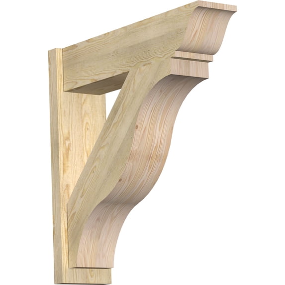 Ekena Millwork 8"W x 32"D x 32"H Funston Rough Sawn Traditional Outlooker, Douglas Fir