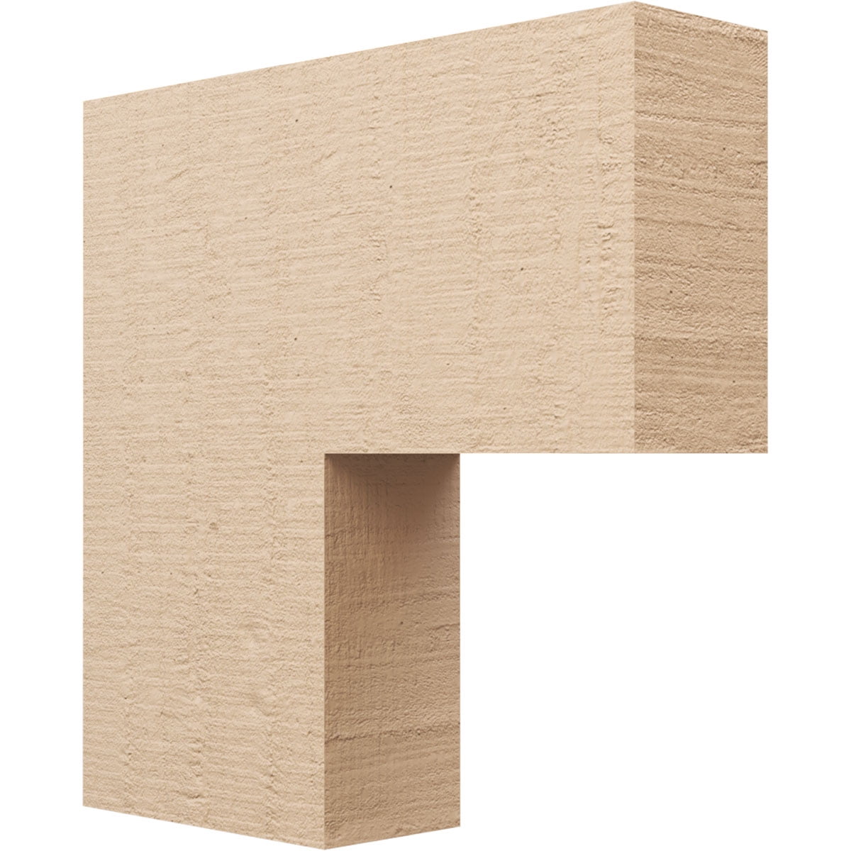 8"W x 32"D x 32"H Thin Chapel Hill Rough Cedar Woodgrain TimberThane Corbel, Primed Tan