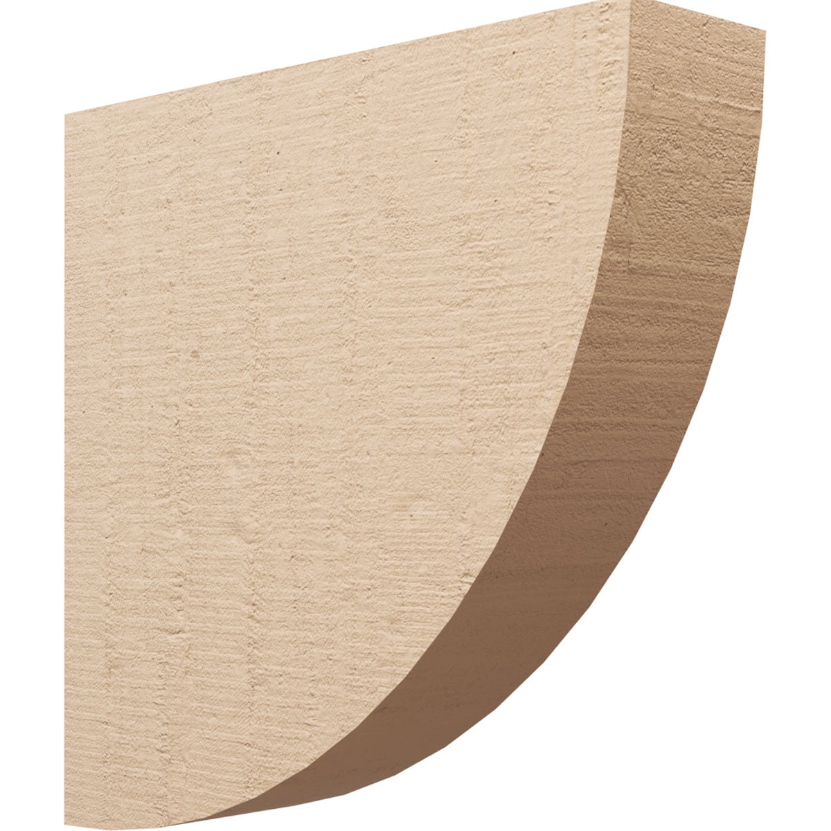 8"W x 32"D x 32"H Thin Durham Rough Cedar Woodgrain TimberThane Corbel, Primed Tan