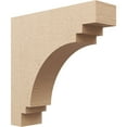 thumbnail image 1 of 8"W x 32"D x 32"H Thin Pescadero Rough Cedar Woodgrain TimberThane Corbel, Primed Tan, 1 of 6