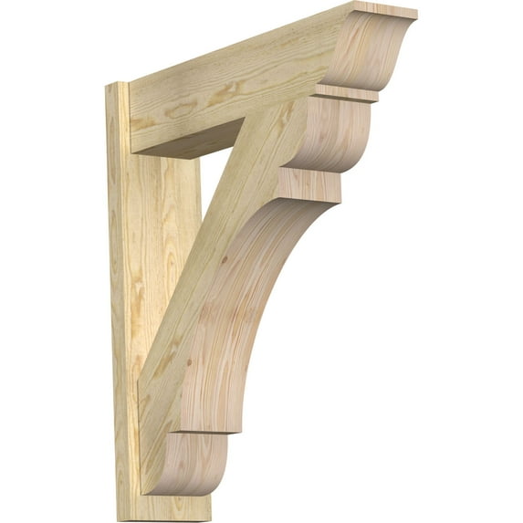 Ekena Millwork 8"W x 32"D x 36"H Olympic Rough Sawn Traditional Outlooker, Douglas Fir