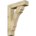 thumbnail image 1 of Ekena Millwork 8"W x 32"D x 44"H Olympic Block Rough Sawn Bracket w/ Offset Brace, Douglas Fir, 1 of 25