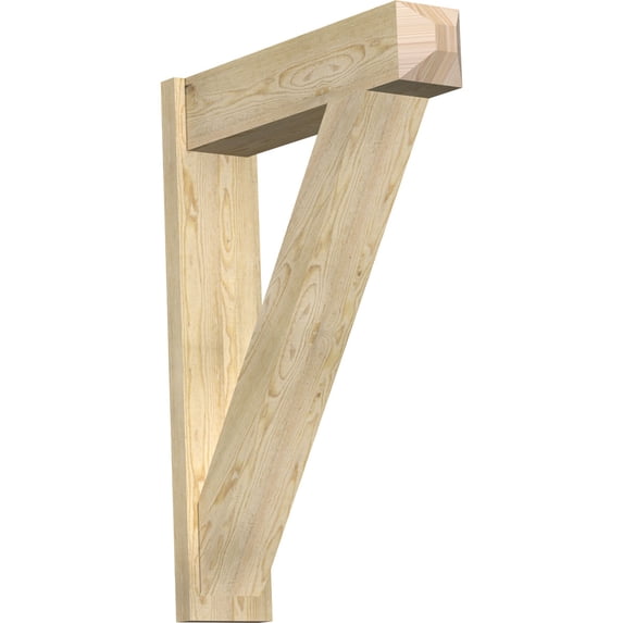 Ekena Millwork 8"W x 32"D x 44"H Traditional Rough Sawn Craftsman Outlooker, Douglas Fir