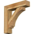 thumbnail image 1 of Ekena Millwork 8"W x 34"D x 34"H Imperial Block Rough Sawn Bracket w/ Offset Brace, Western Red Cedar, 1 of 25