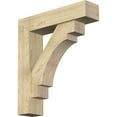 thumbnail image 1 of Ekena Millwork 8"W x 34"D x 38"H Merced Block Rough Sawn Bracket w/ Offset Brace, Douglas Fir, 1 of 25