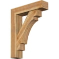 thumbnail image 1 of Ekena Millwork 8"W x 34"D x 42"H Merced Block Rough Sawn Bracket w/ Offset Brace, Western Red Cedar, 1 of 25