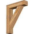 thumbnail image 1 of Ekena Millwork 8"W x 34"D x 42"H Traditional Block Rough Sawn Bracket w/ Offset Brace, Western Red Cedar, 1 of 25