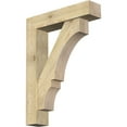 thumbnail image 1 of Ekena Millwork 8"W x 36"D x 48"H Balboa Block Rough Sawn Bracket w/ Offset Brace, Douglas Fir, 1 of 25