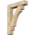 thumbnail image 1 of Ekena Millwork 8"W x 36"D x 48"H Merced Block Rough Sawn Bracket w/ Offset Brace, Douglas Fir, 1 of 25