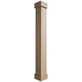 thumbnail image 1 of Ekena Millwork 8"W x 4'H Rough Cedar Endurathane Faux Wood Non-Tapered Square Column Wrap with Standard Capital & Base, 1 of 16